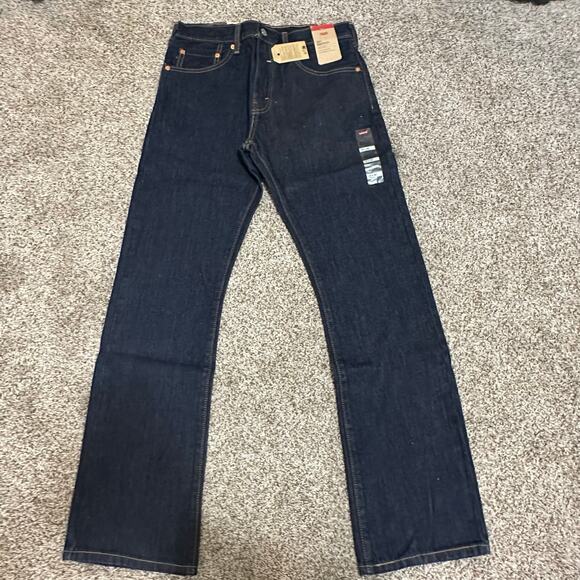 LEVI'S Men's 517 Bootcut Jeans Size 31X32 In Rinse Dark Wash - Picture 4 of 12